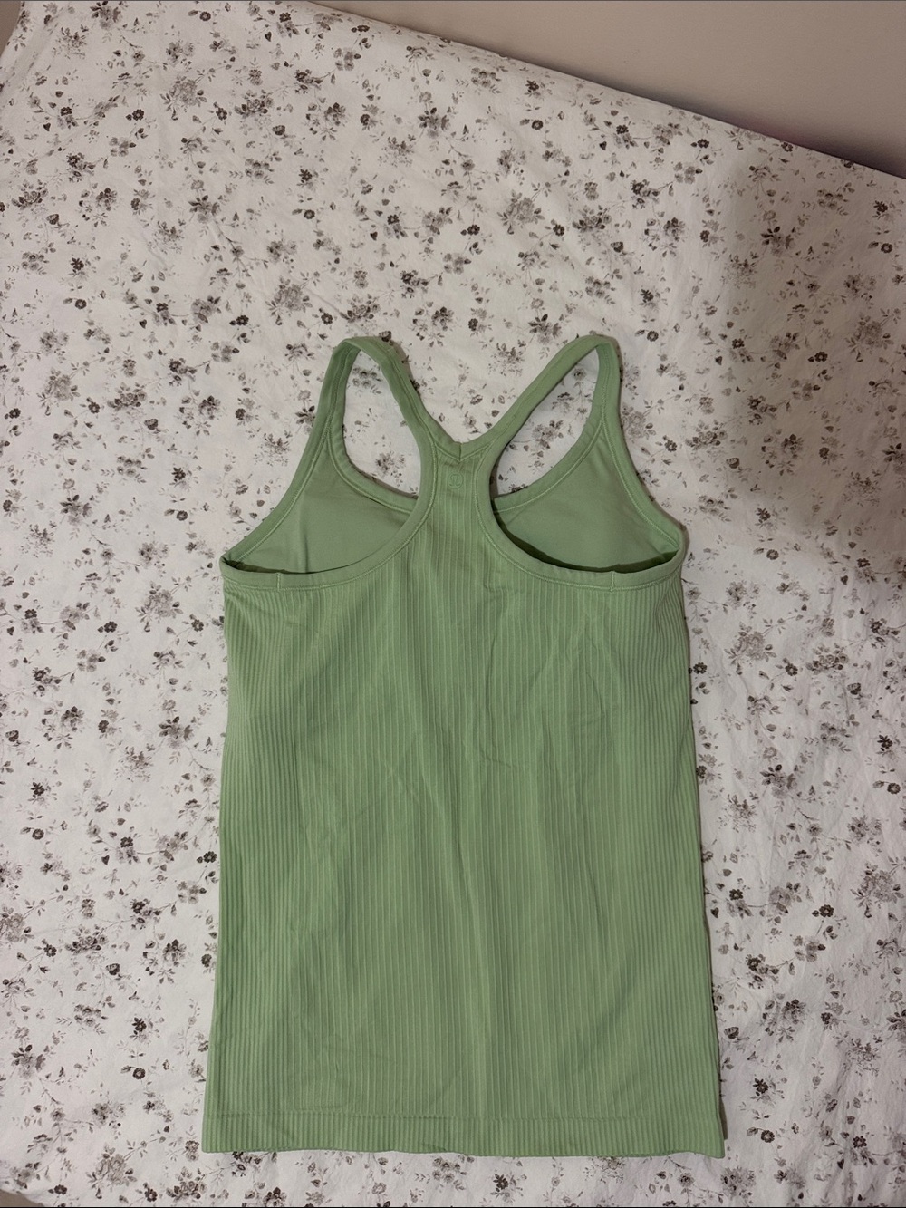 lululemon athletica Sage Green Ribbed Racerback Tank